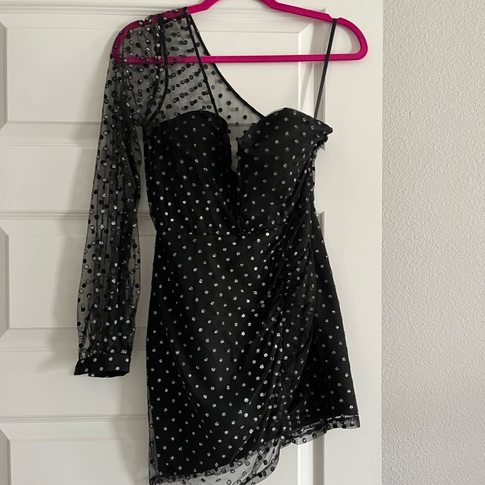 H:ours Black Mini Dress